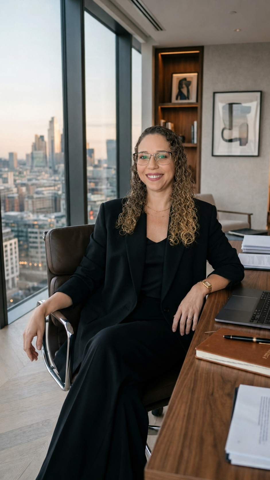 Dra. Denise Perucchi em seu escritório